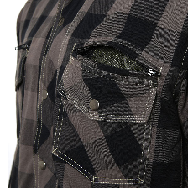 Lumberjacke-Big-grau-schwarz-detail