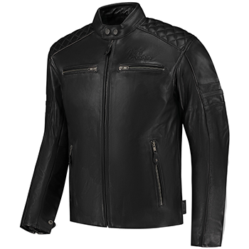 Lederjacke rusty-stitches-jack-super-jari-v2-black