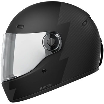 John Doe One Helmet Frozen Black:Carbon