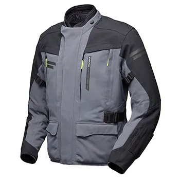 Textiljacke Paneo LT-grau-geschlossen