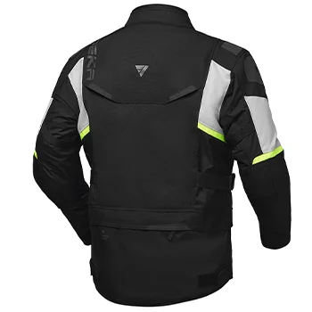 Modeka Striker III schwarz-hellgrau-back